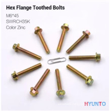 Stainless Steel Hex Bolt Hex Flange Toothed Bolt